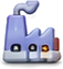 Industrial fire icon